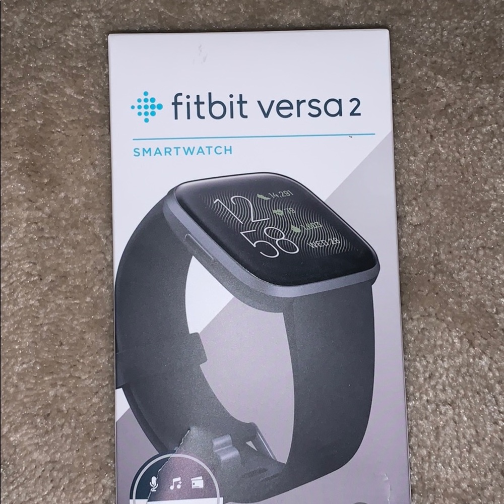 fitbit versa 2 + 2 bands + charging cord
